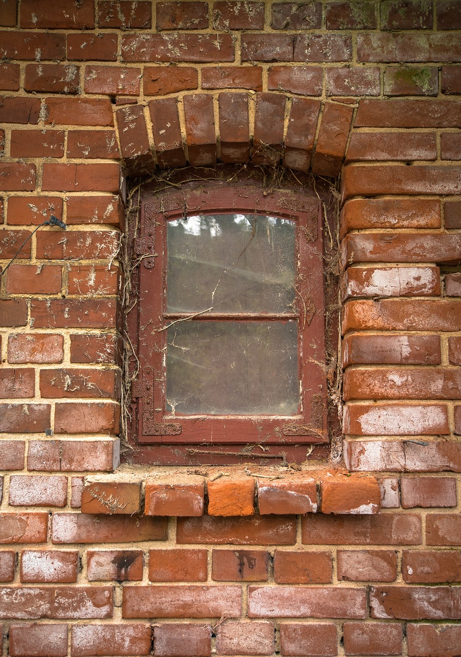 window wall old free photo