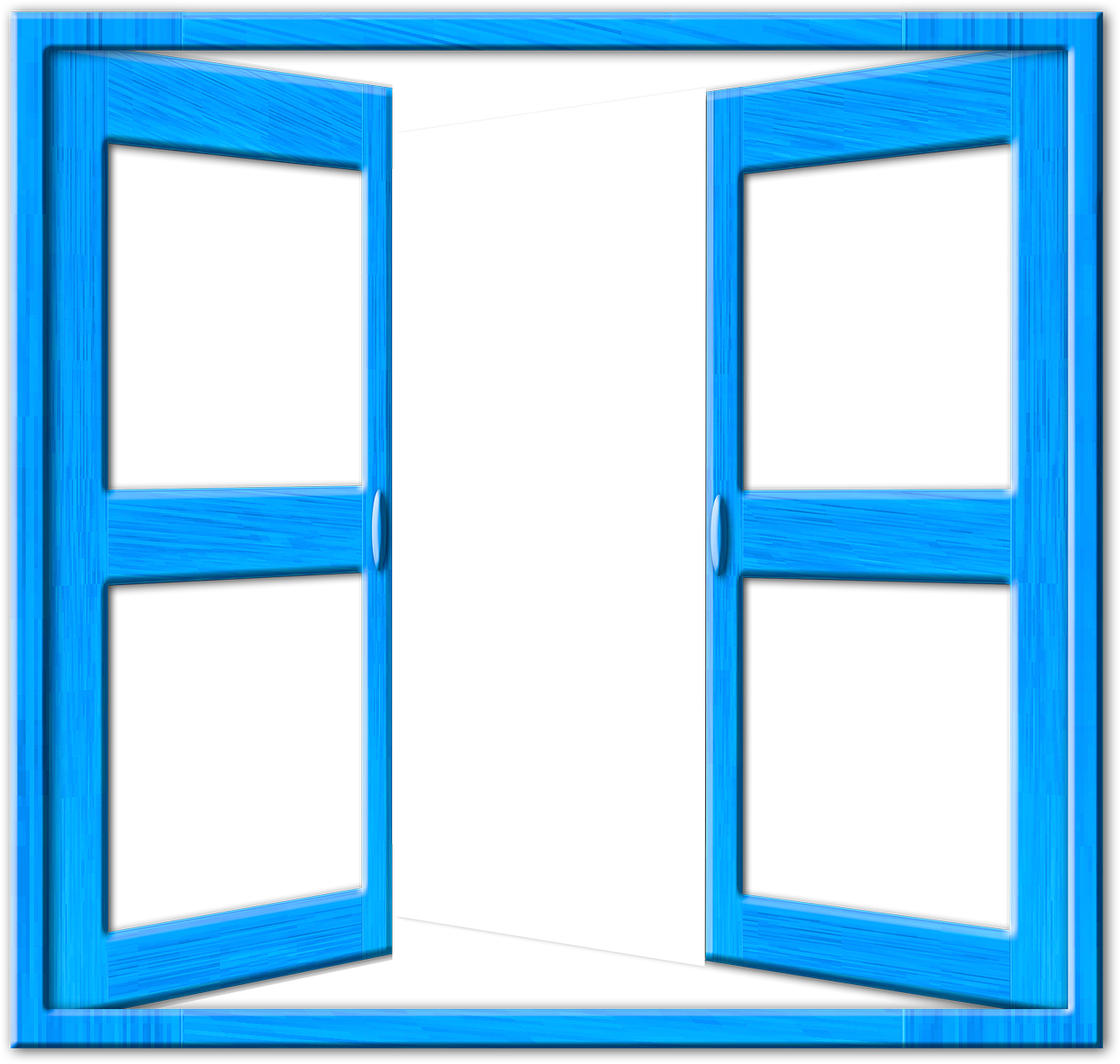 window blue frame free photo