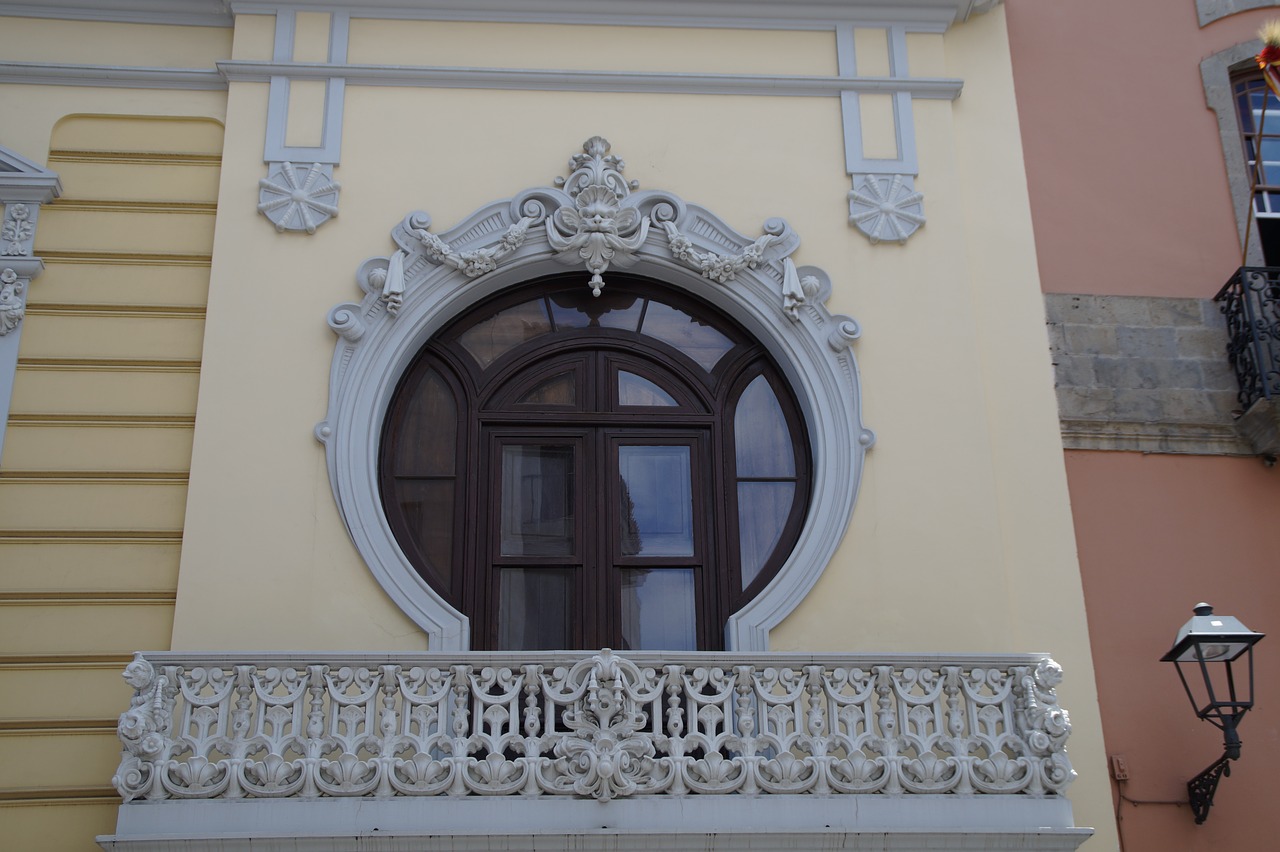 window balcony baroque free photo