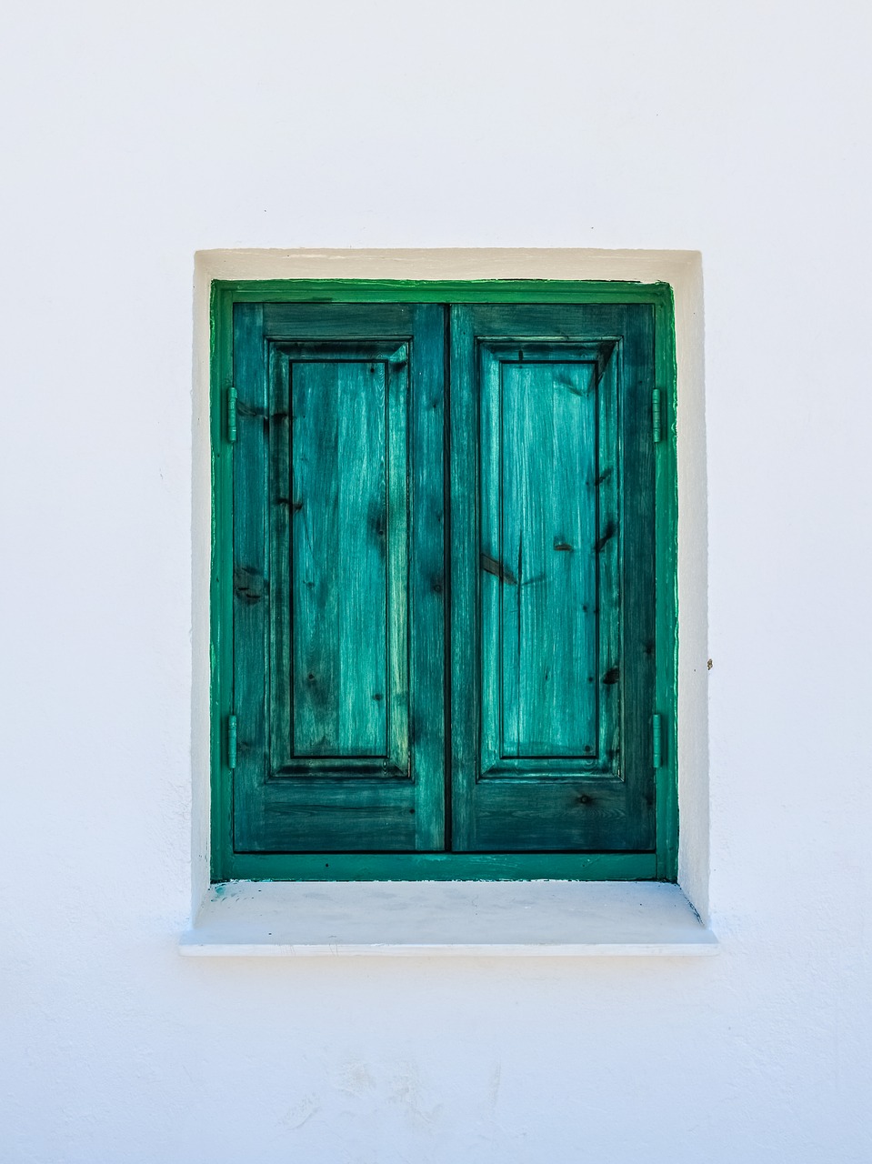 window wooden green free photo