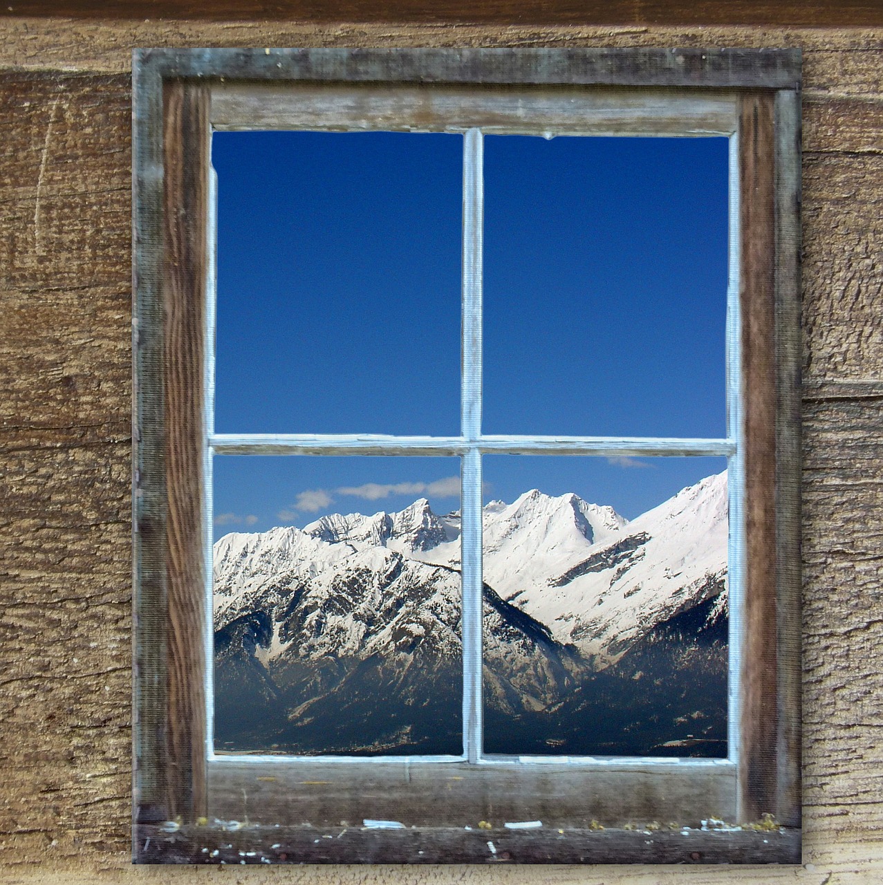 window old hut free photo