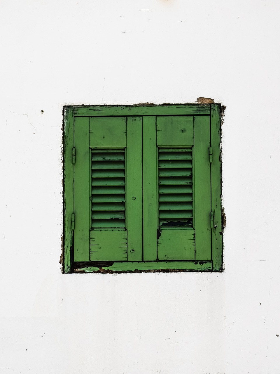 window wooden green free photo
