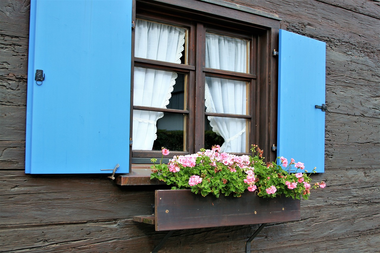 window shutters facade free photo