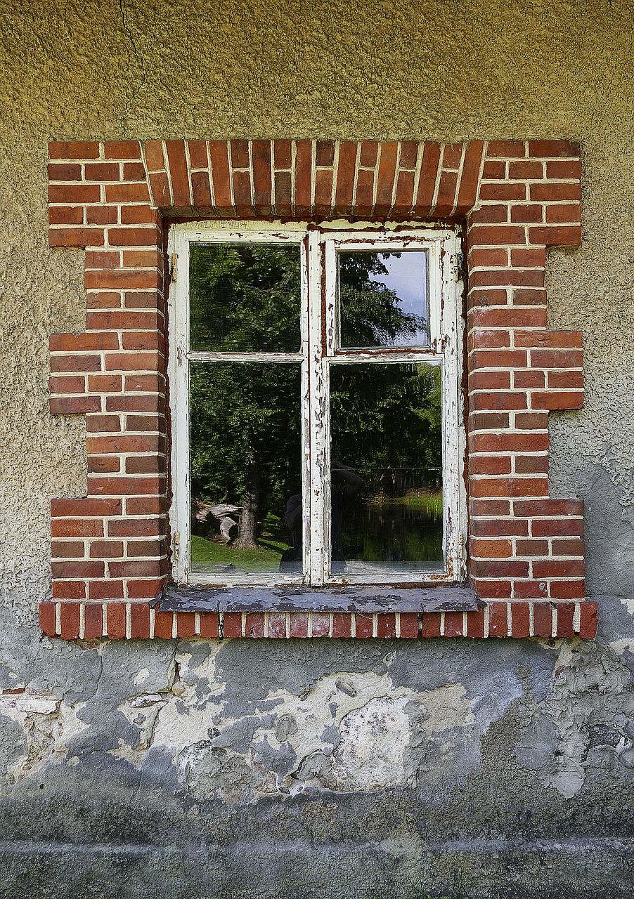 window wall brick free photo