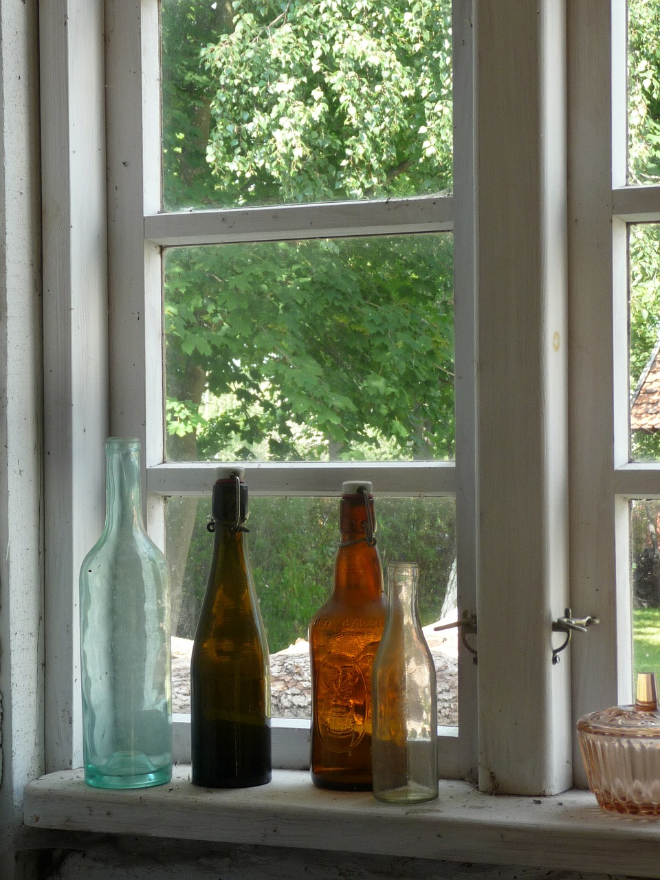 window bottles glass free photo