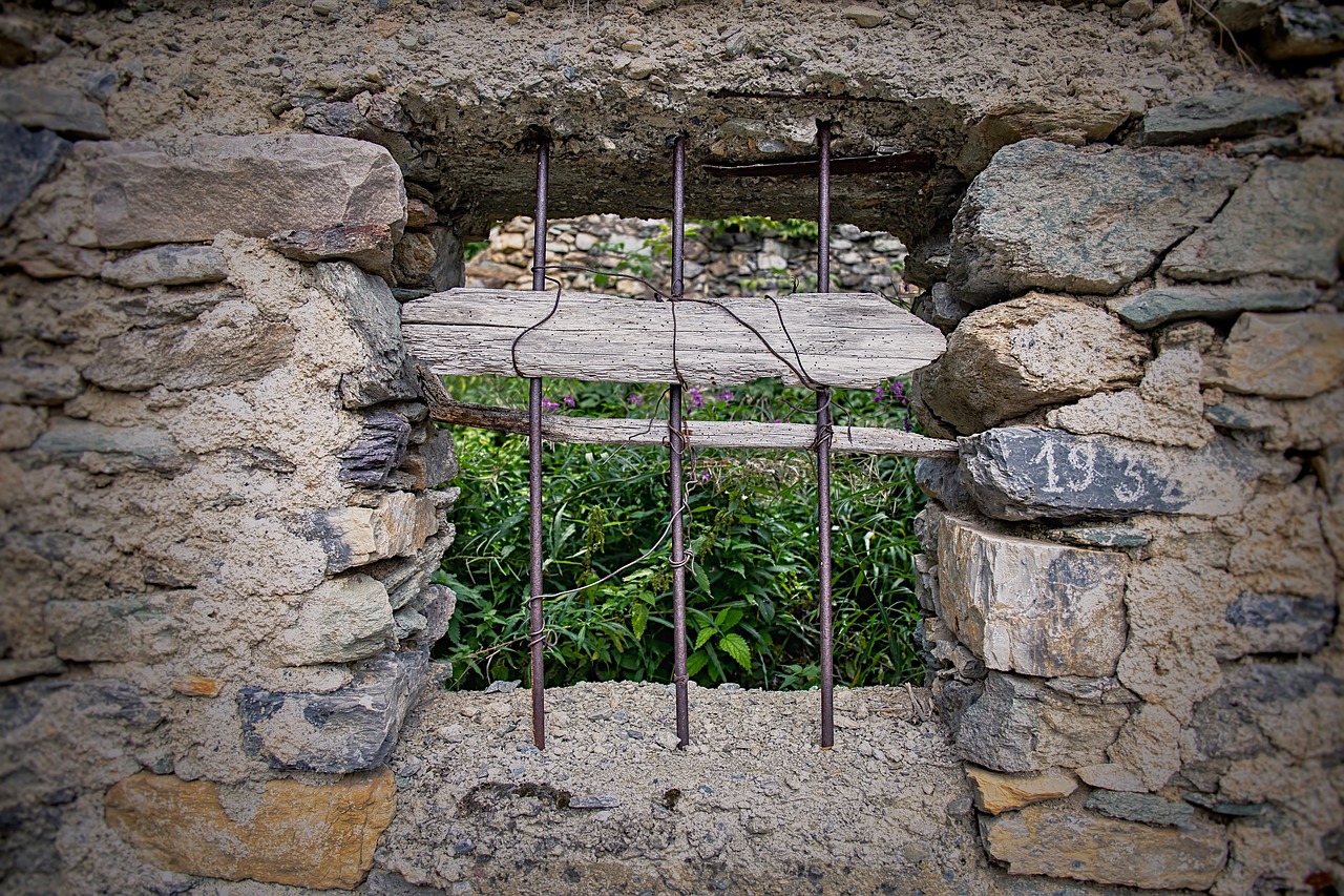 window  bars  old free photo