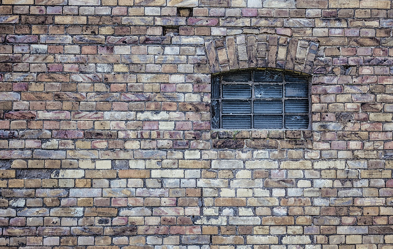 window wall old free photo