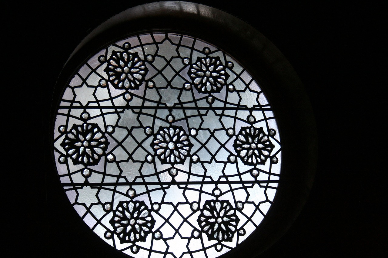 window ornate glass free photo