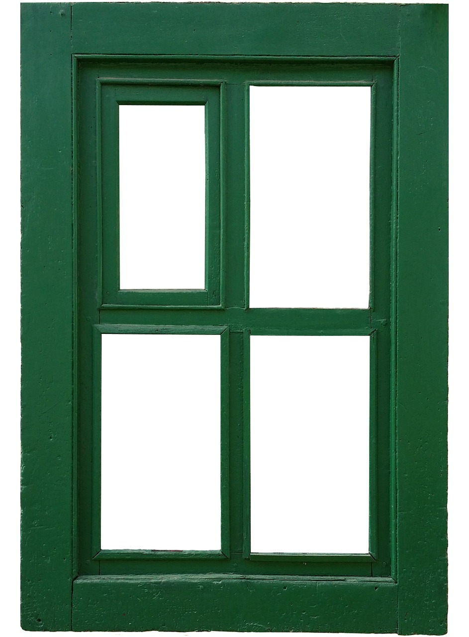 window frame green free photo