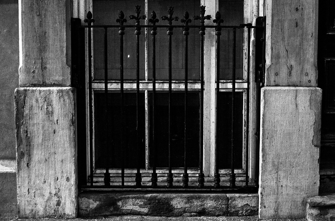 window bars building free photo