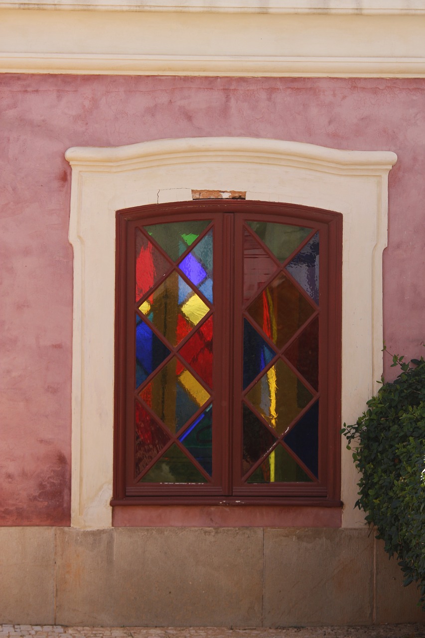 window stained glass window colorful free photo