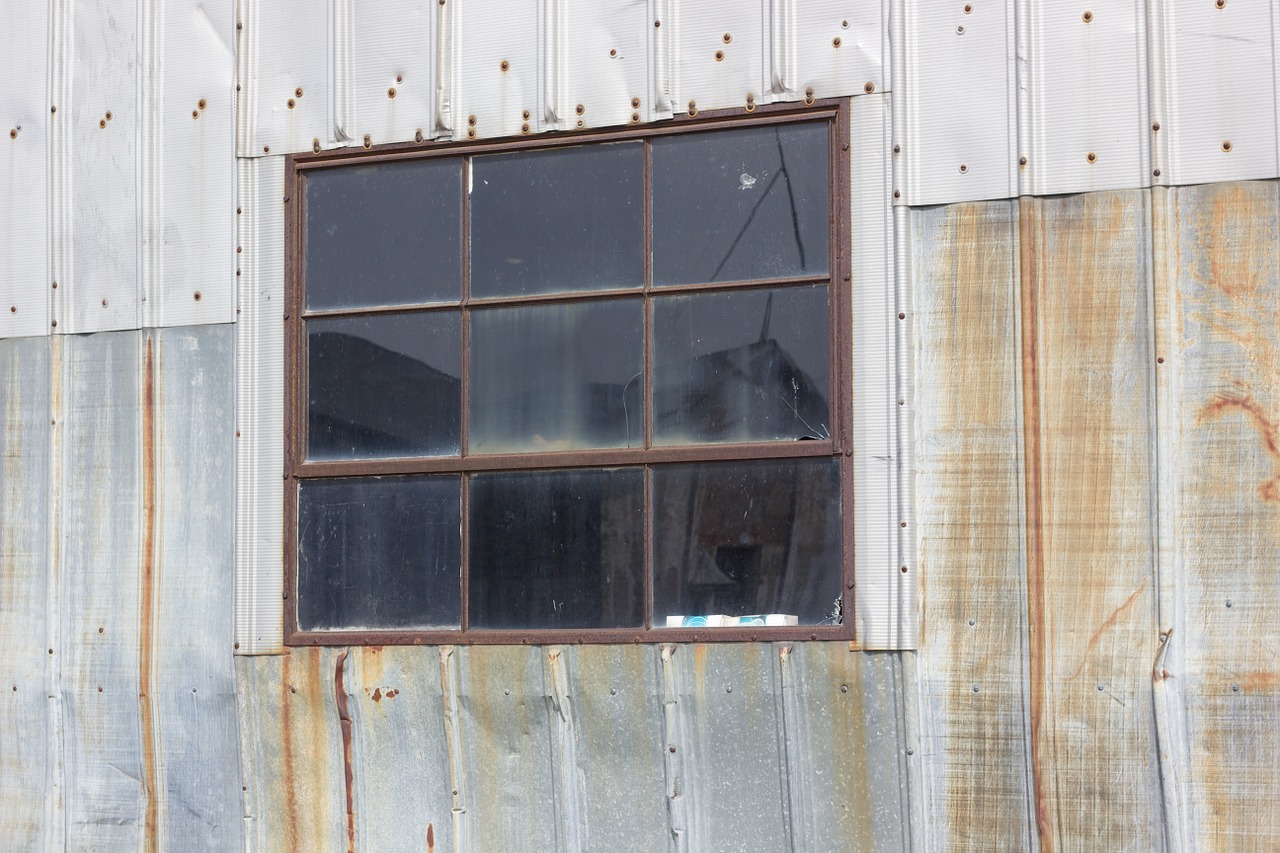 window rustic warehouse free photo