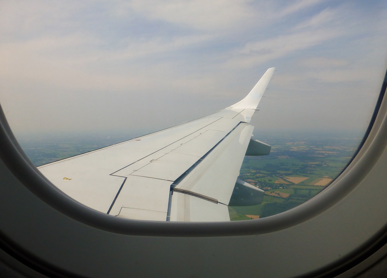 window window seat aircraft free photo