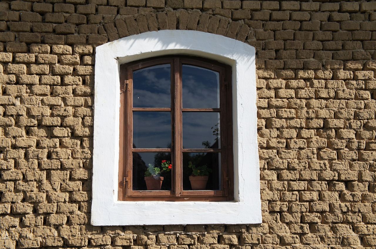 window bricks the countryside