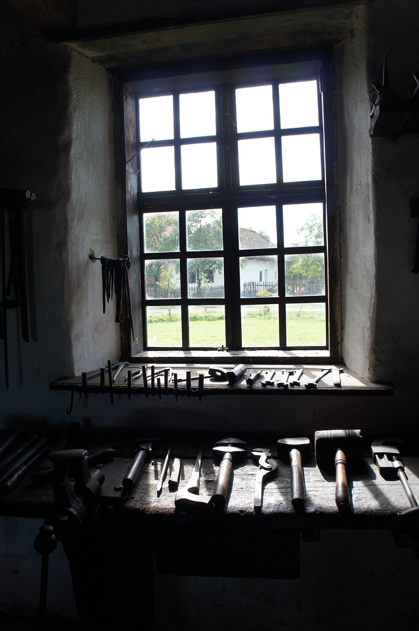 window blacksmith the countryside free photo