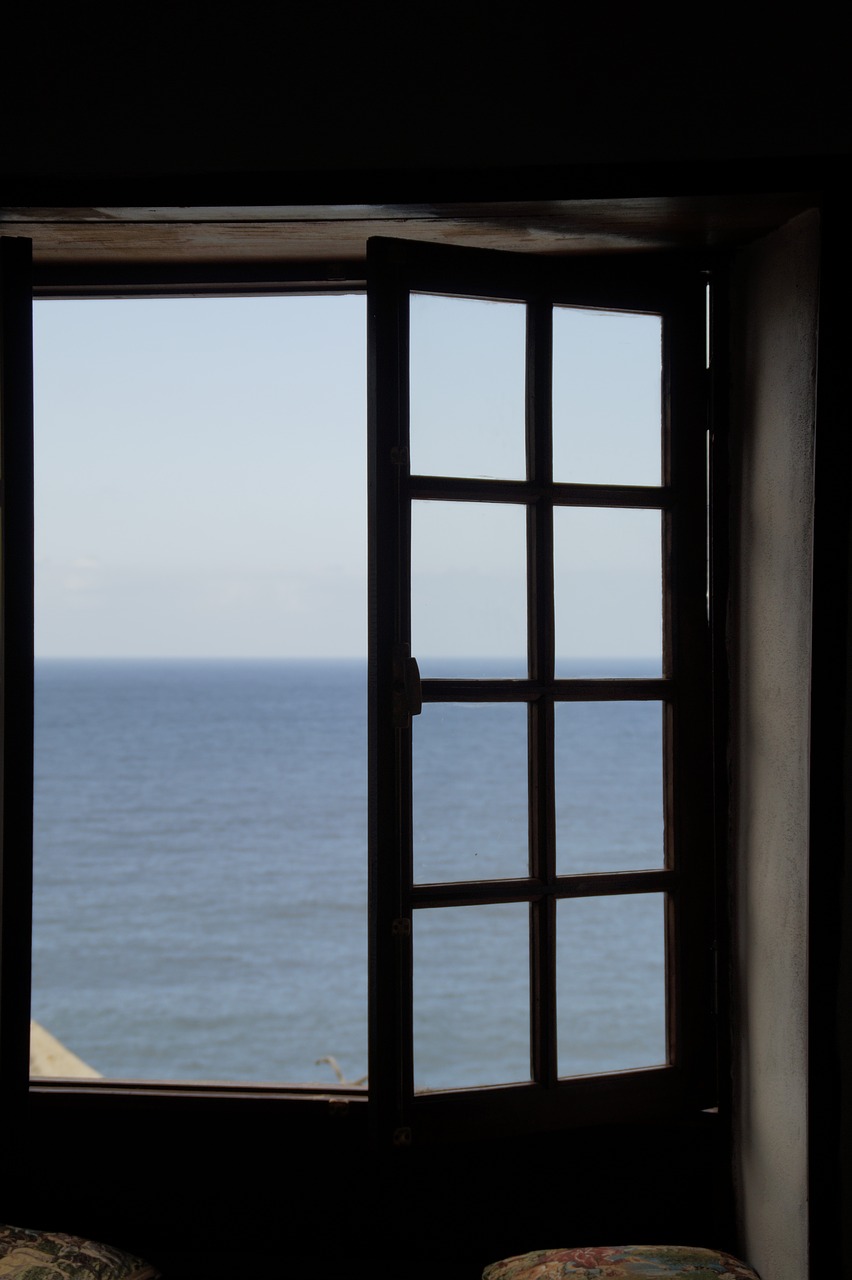 window with a view sea atlantic free photo
