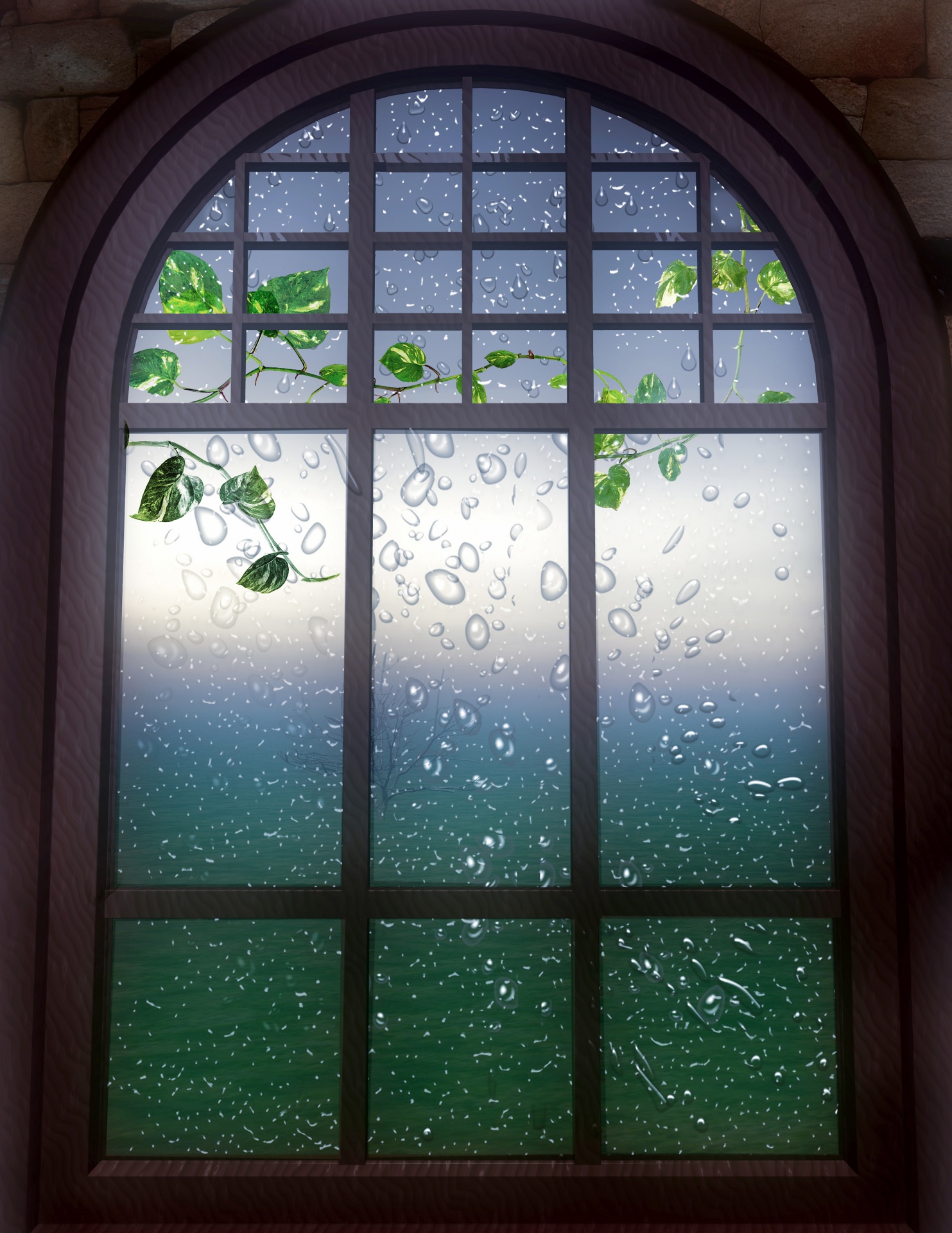 rain window drops free photo