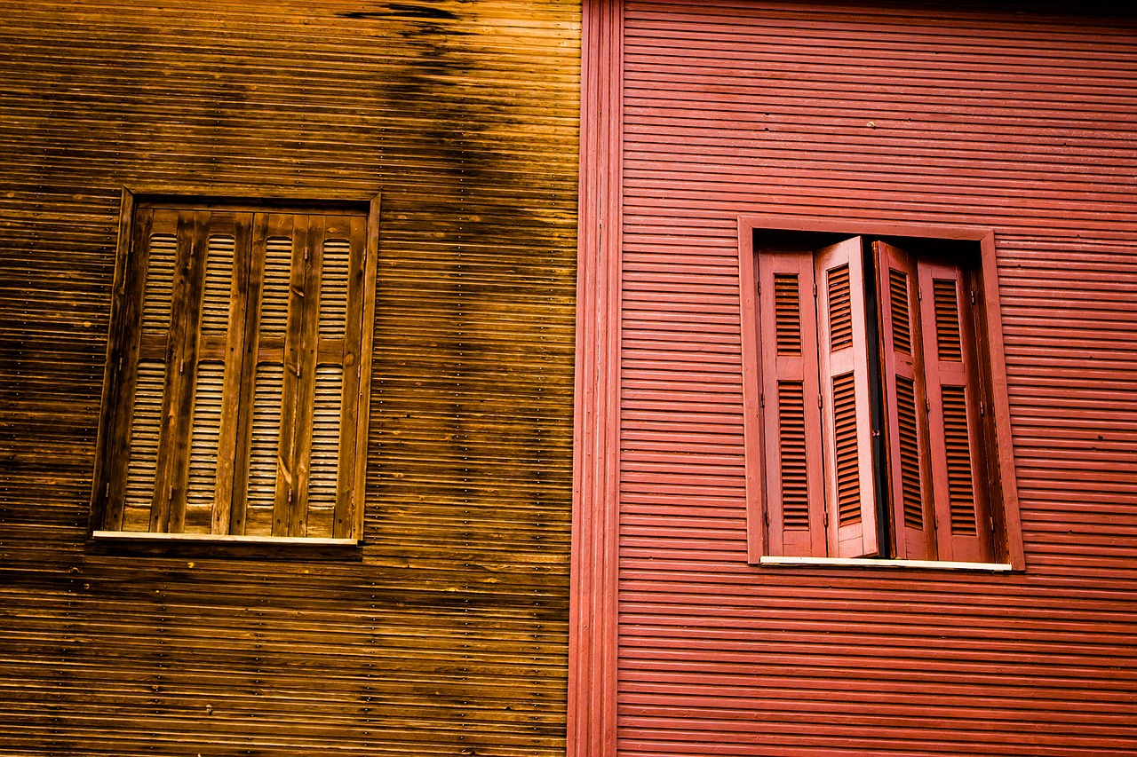 windows tilted architecture free photo
