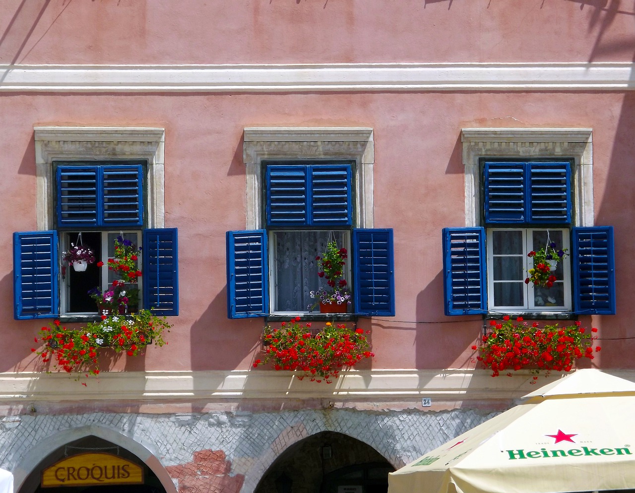 windows blue architecture free photo