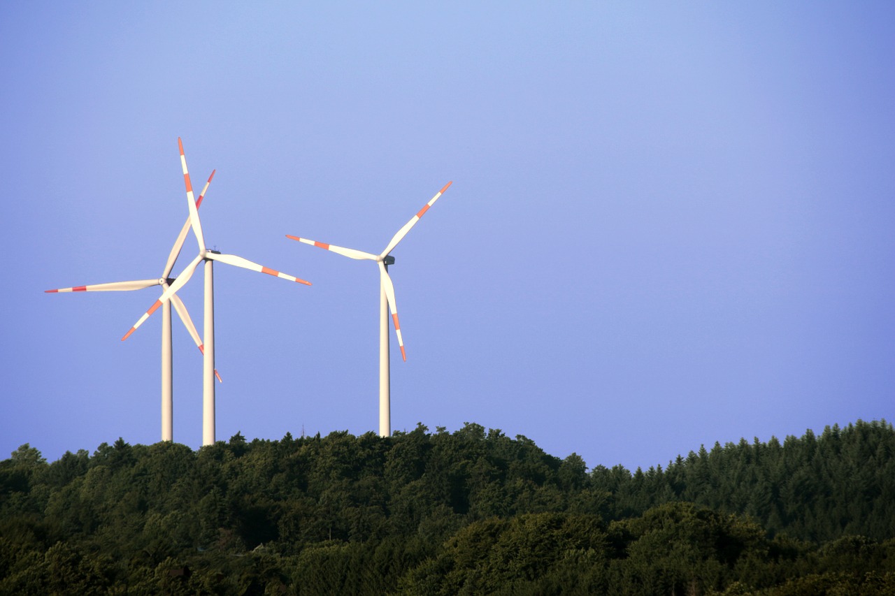 windräder windmills wind park free photo