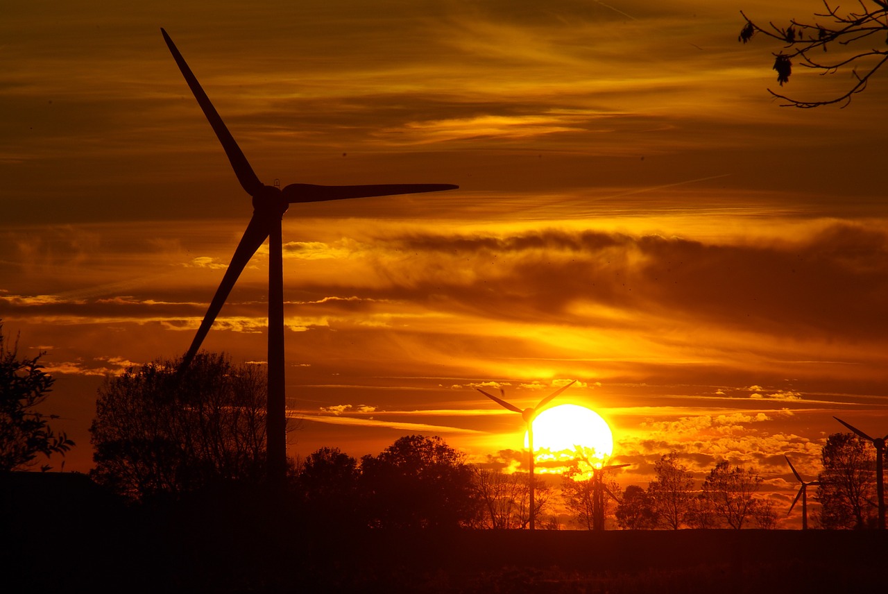 windräder current power generation free photo