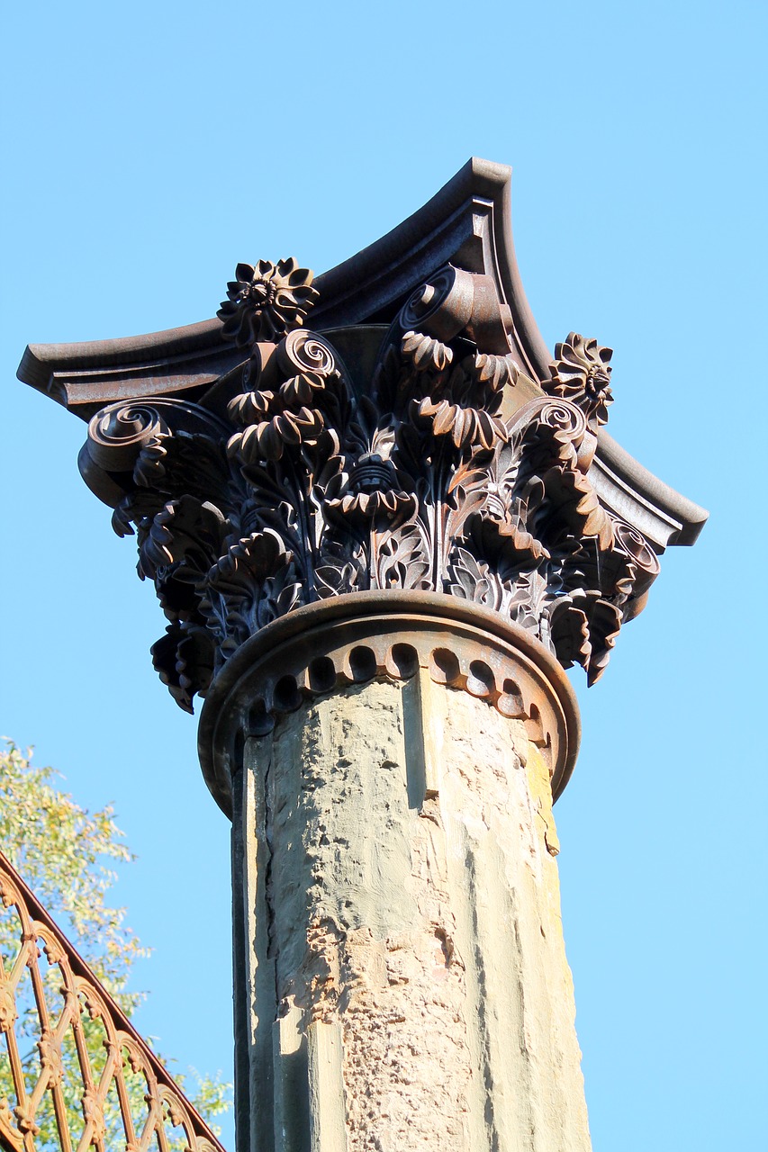 windsor ruins columns italianate free photo