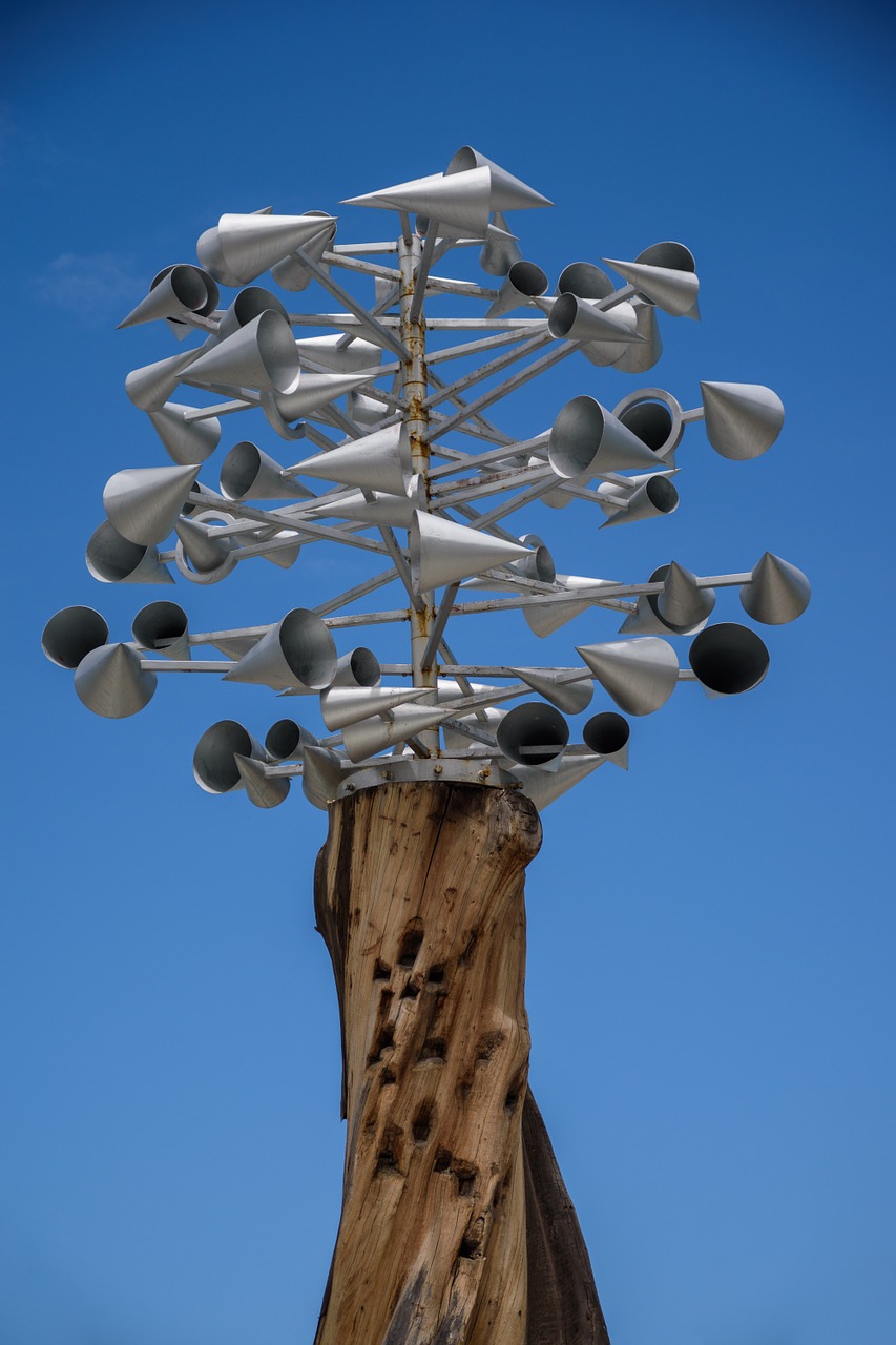 windspiel sculpture metal free photo