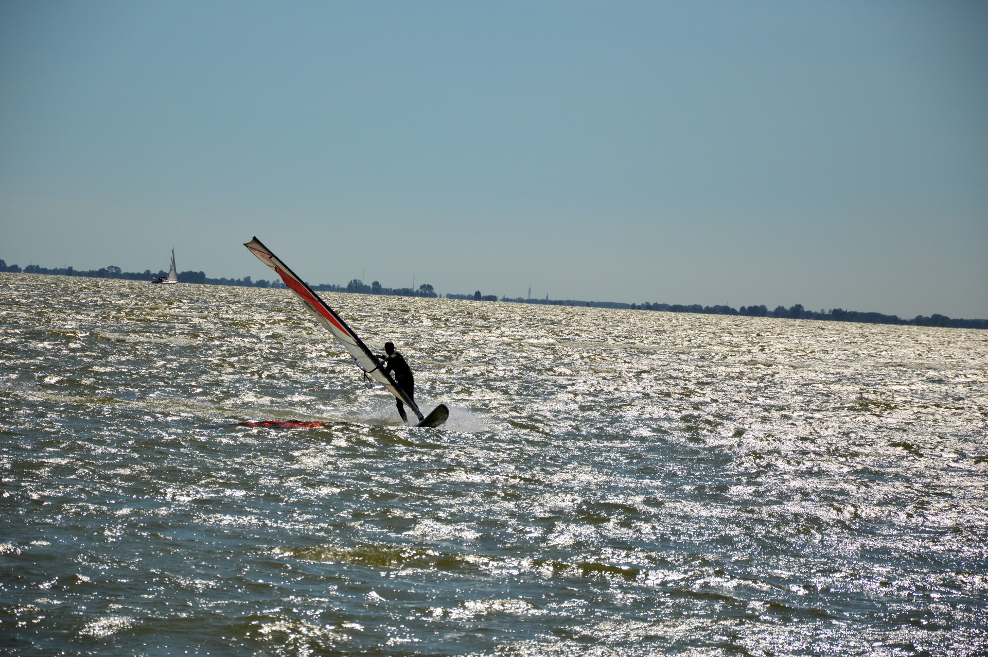 windsurfing surfing water sports free photo