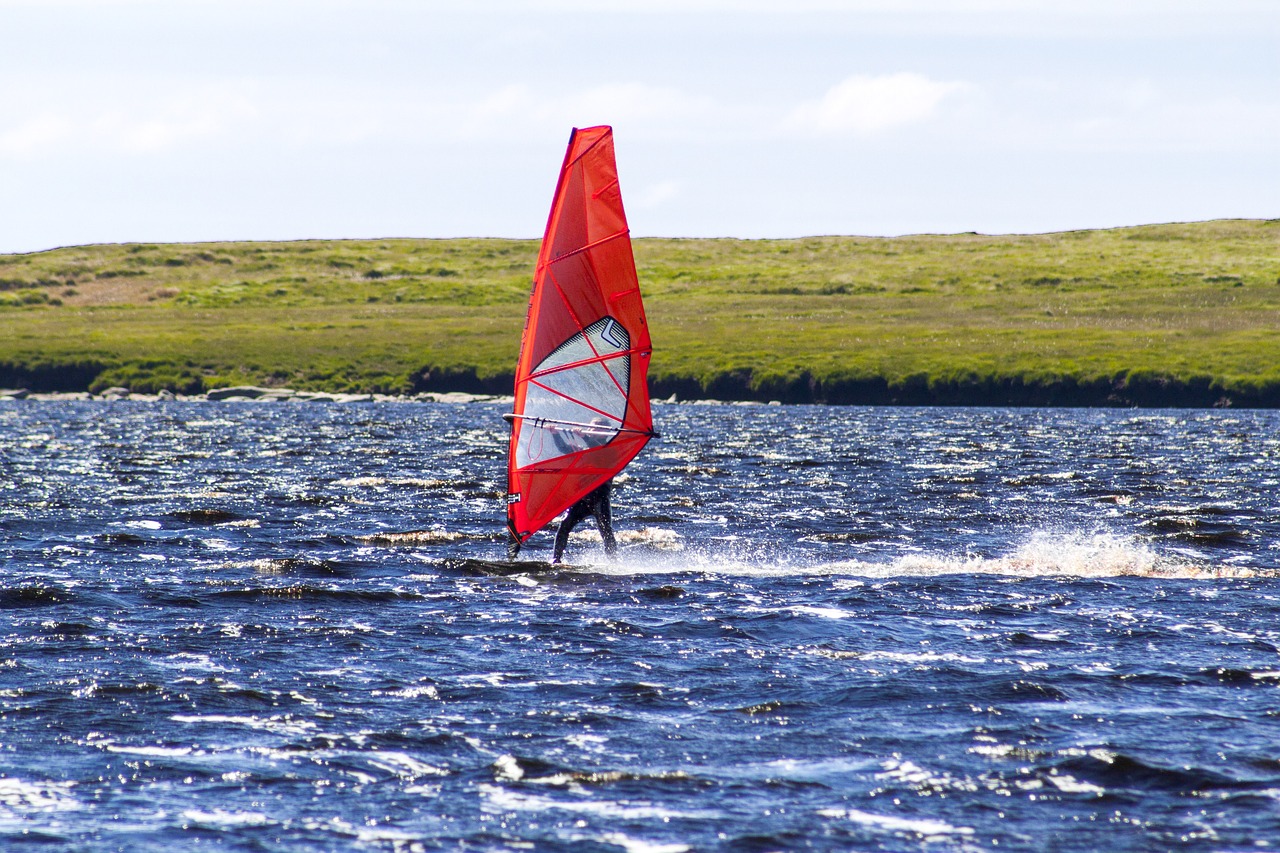 windsurfer water windsurfing free photo