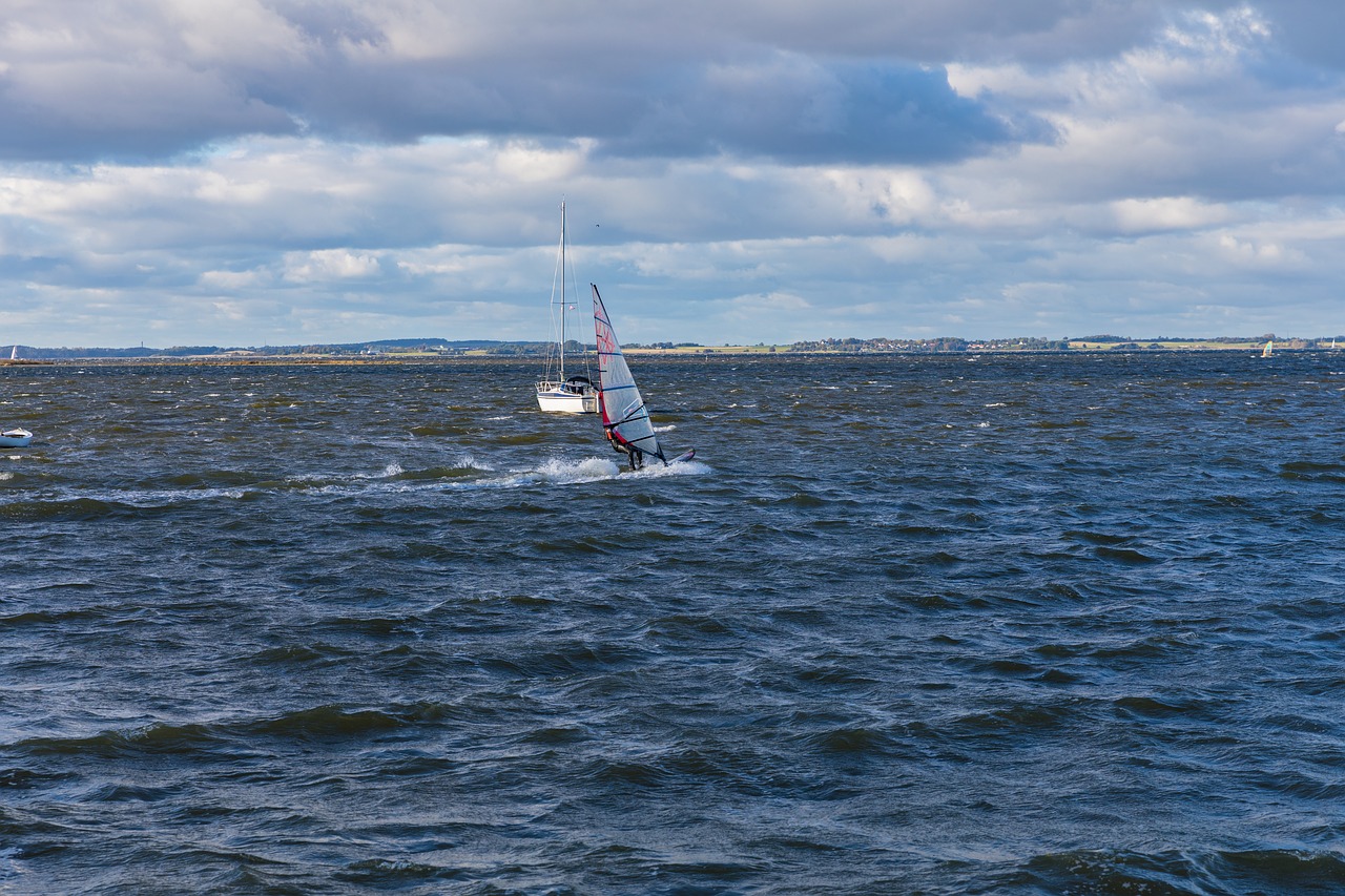windsurfer blown speed free photo