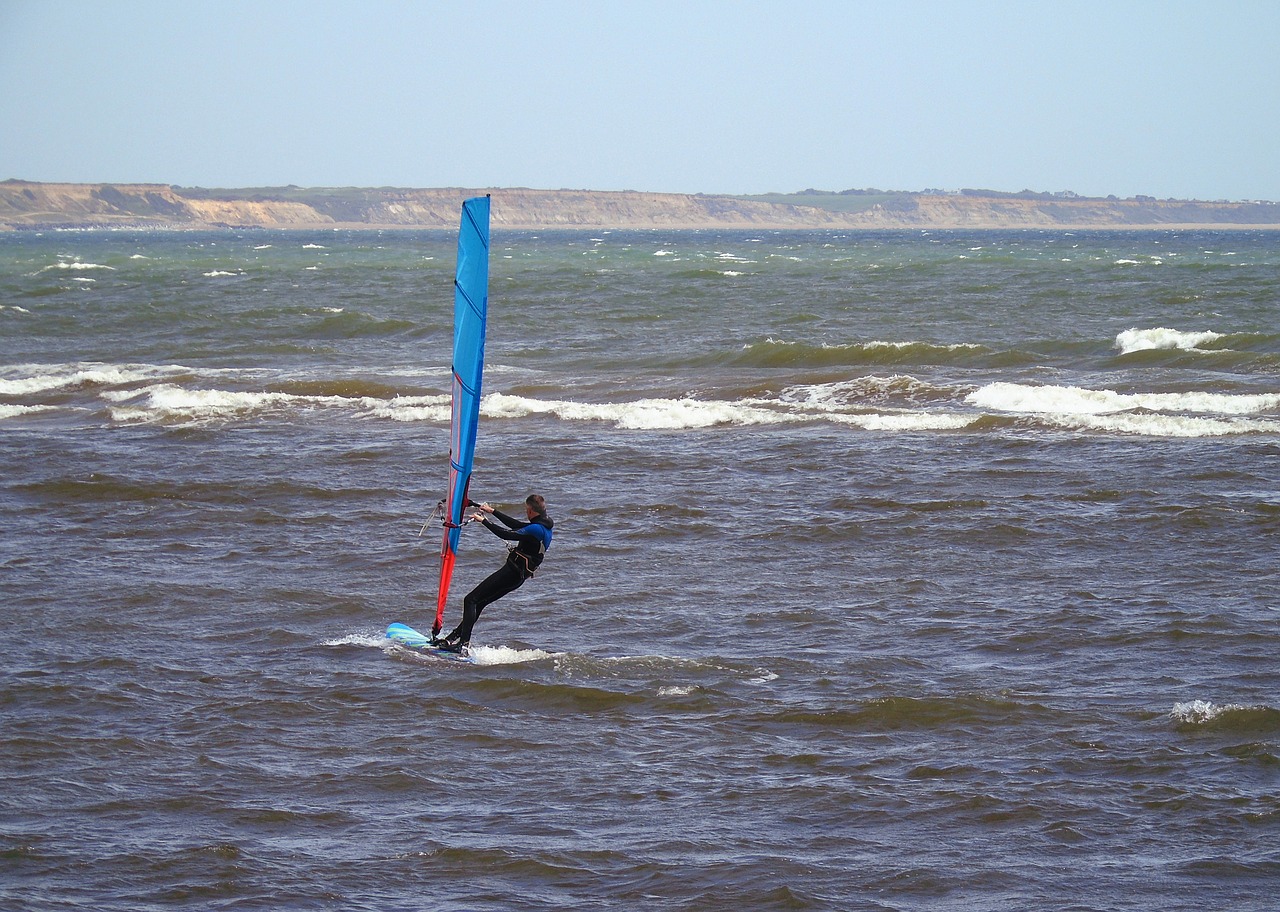 windsurfer  windsurfing  water free photo