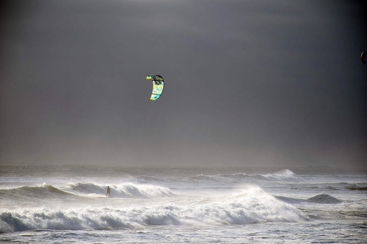 windsurfing sea ocean free photo