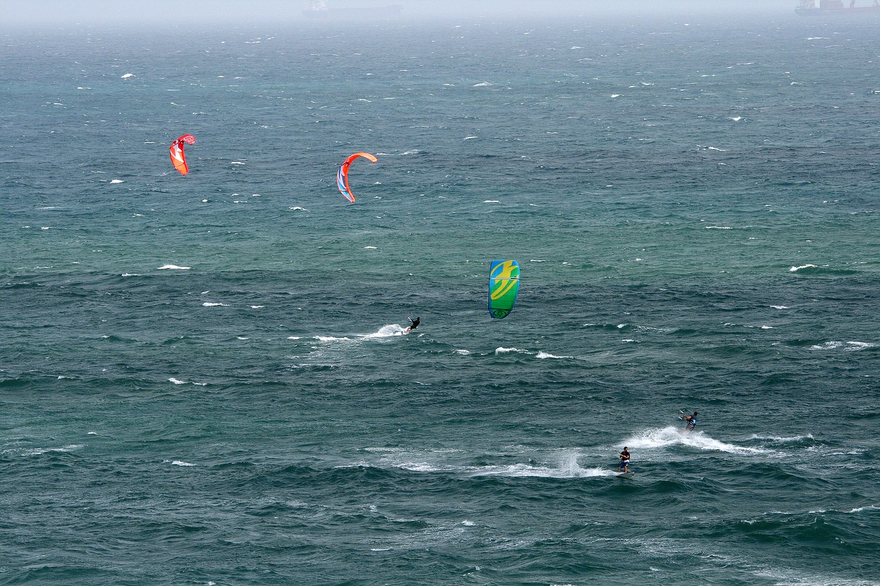 windsurfing canopies canopies colourful free photo