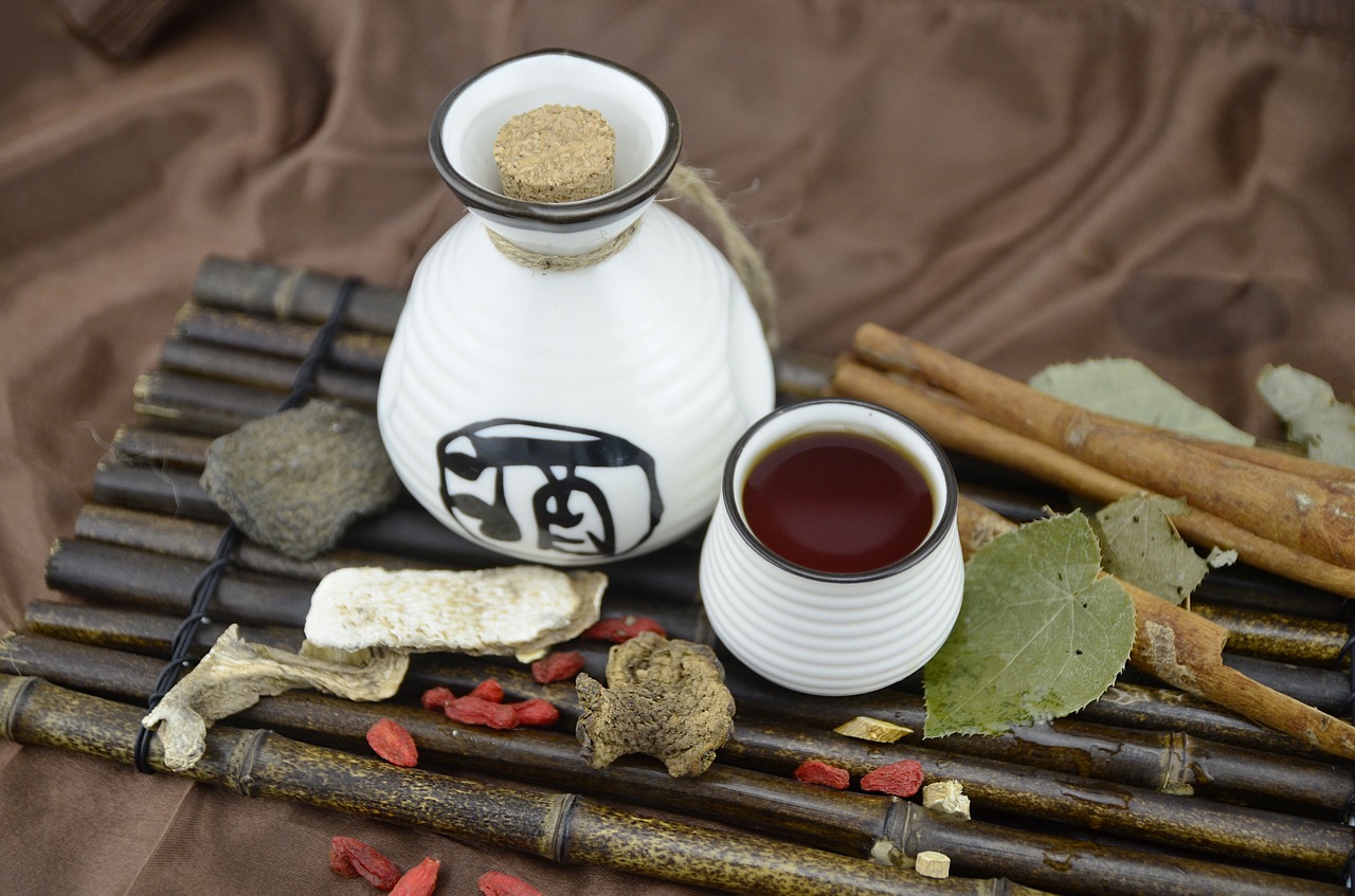 wine still life medicinal herbs free photo