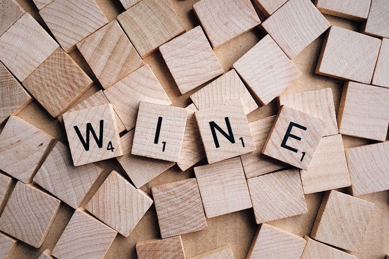 wine word letters free photo