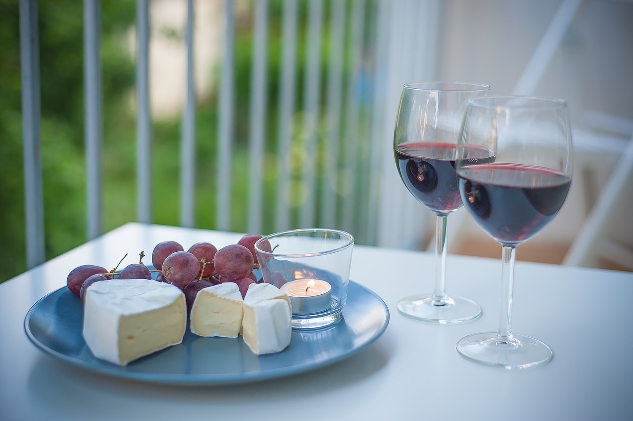 wine cheese summer free photo