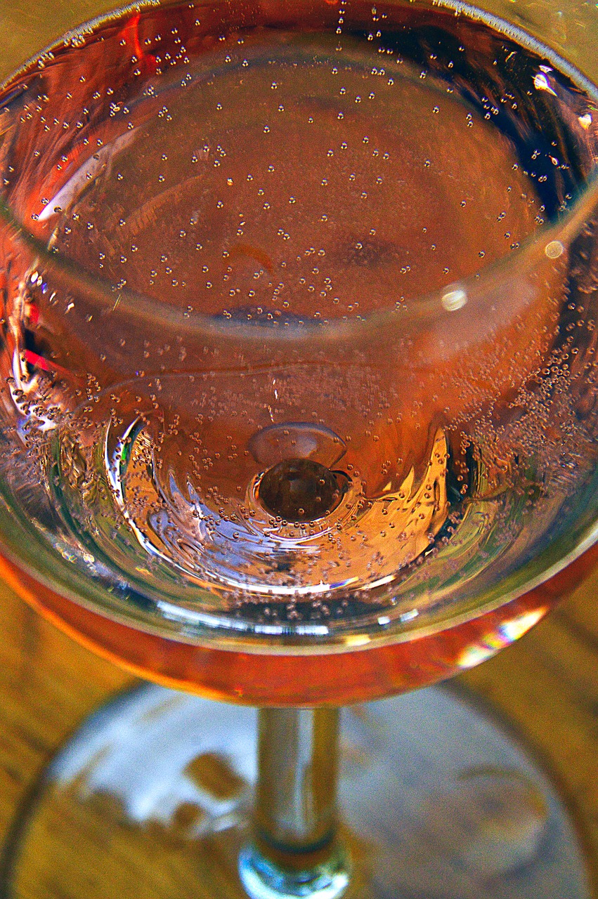 wine spritzer glass free photo