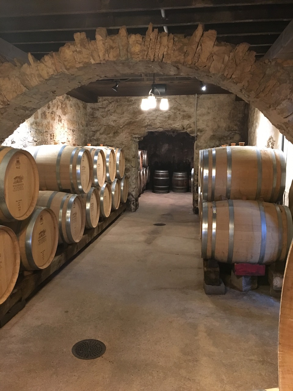 wine barrels winery liquor free photo