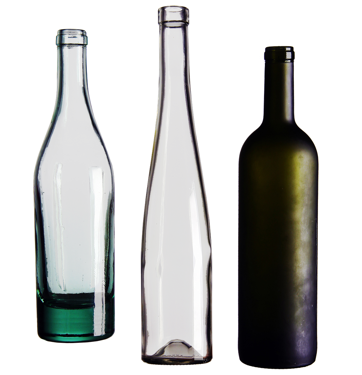 wine bottles glass isolated free photo