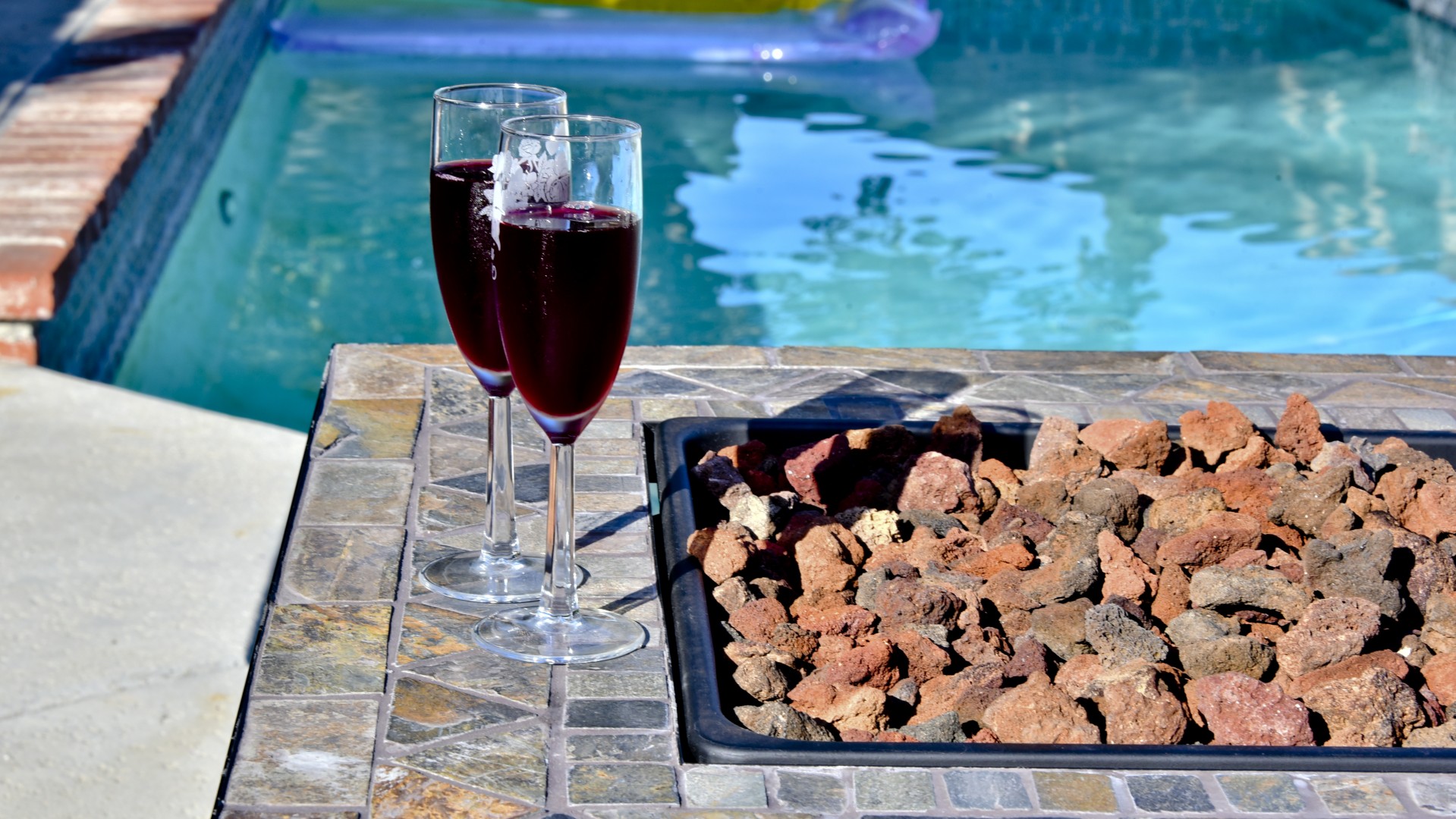 wine swimming pool free photo