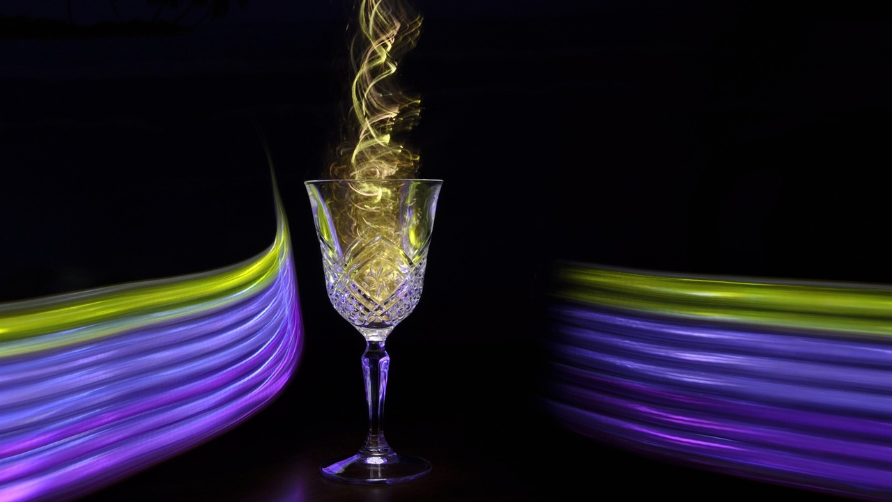 wine glass magic potion free photo