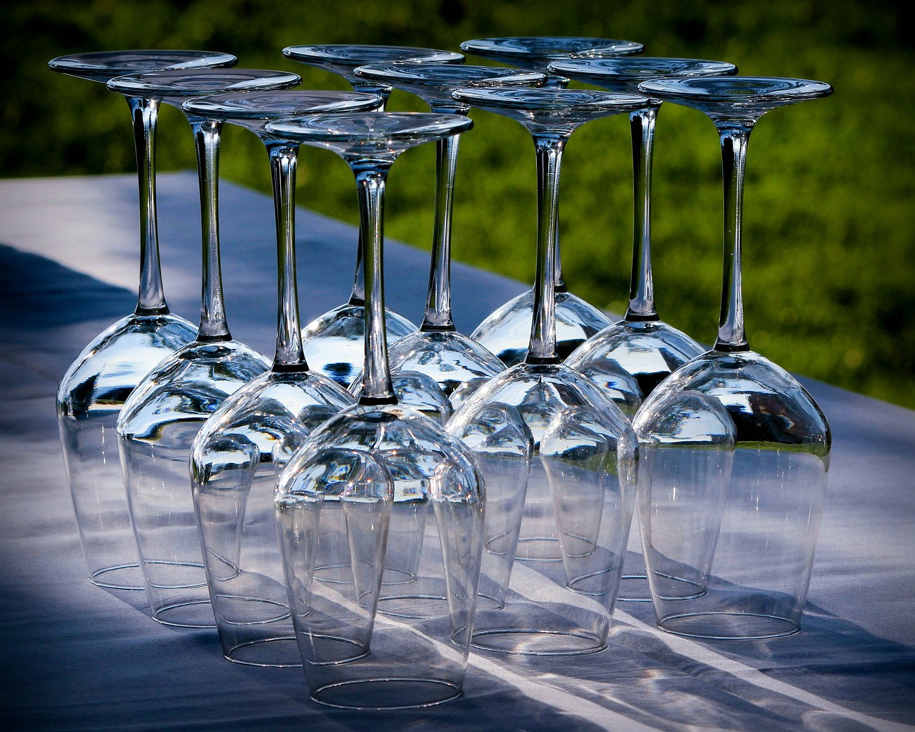 wine glasses stemware crystal free photo