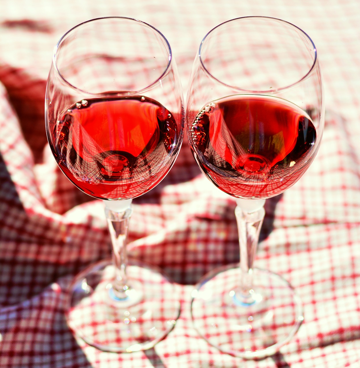 wine glasses glass red wine free photo