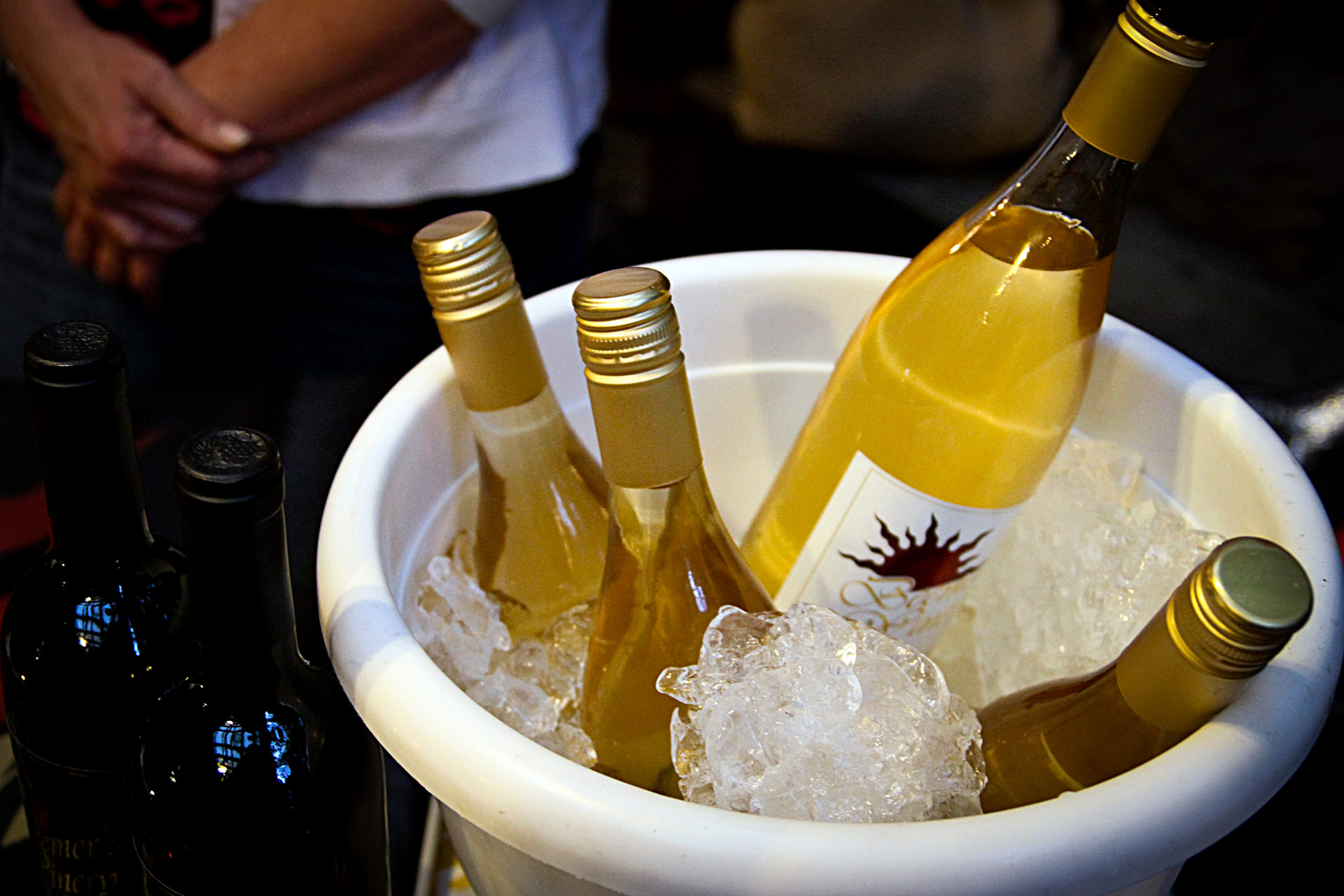 wine ice bucket winery free photo