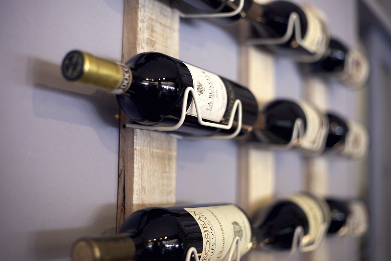 wine rack shelf wine free photo