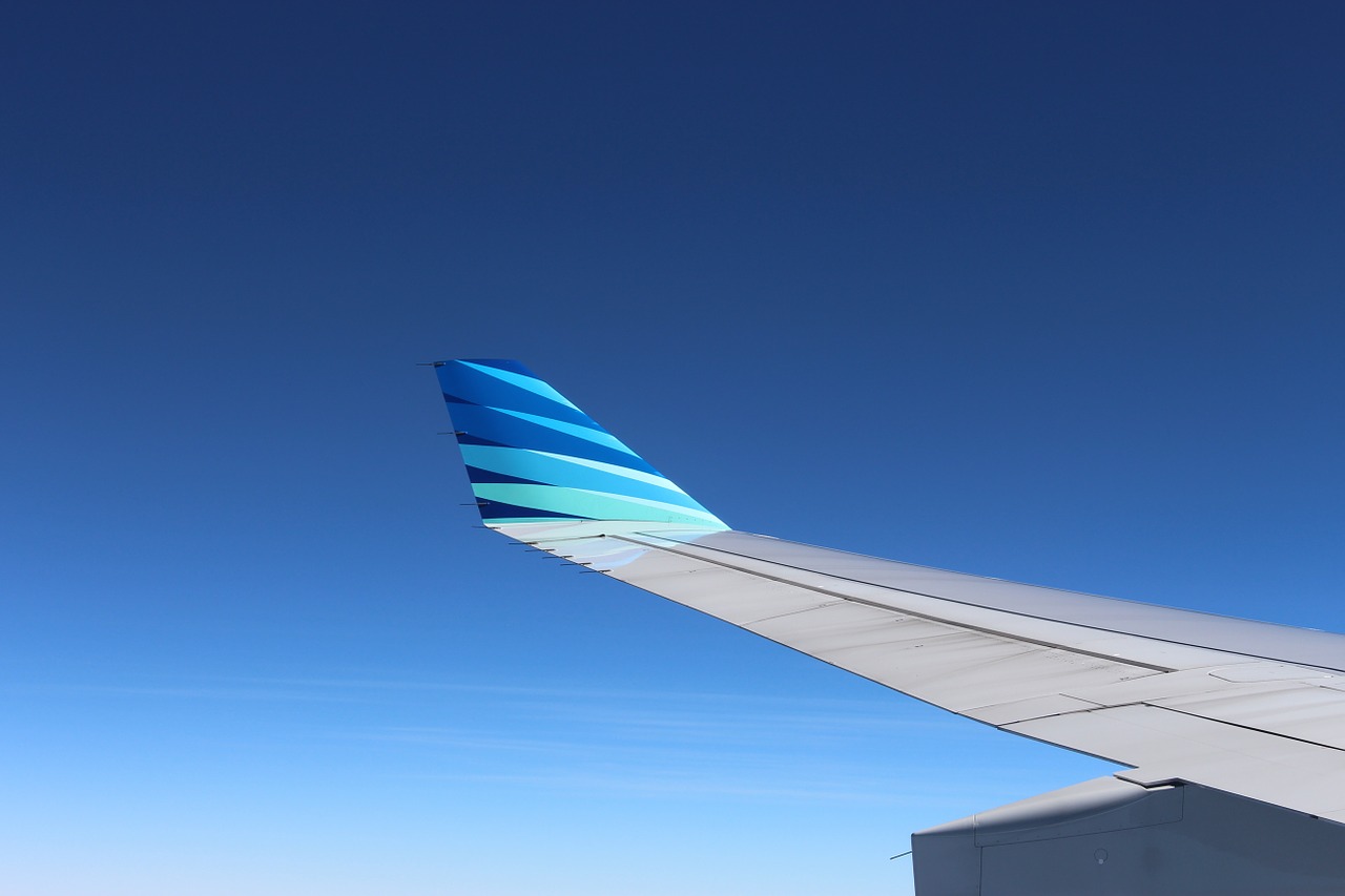 wing plane flying free photo