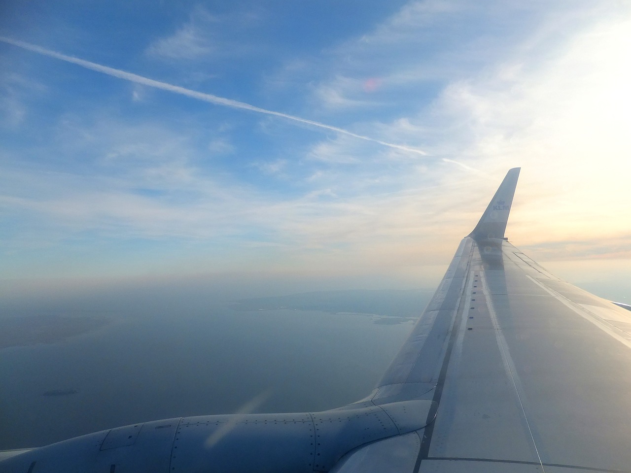 wing airplane sky free photo