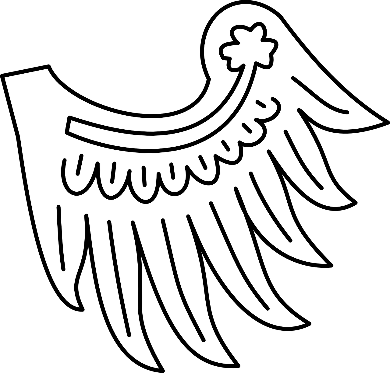 wing heraldry symbol free photo