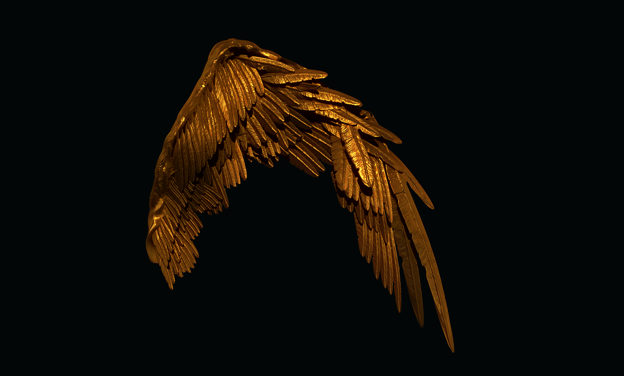 wings gold 3d free photo