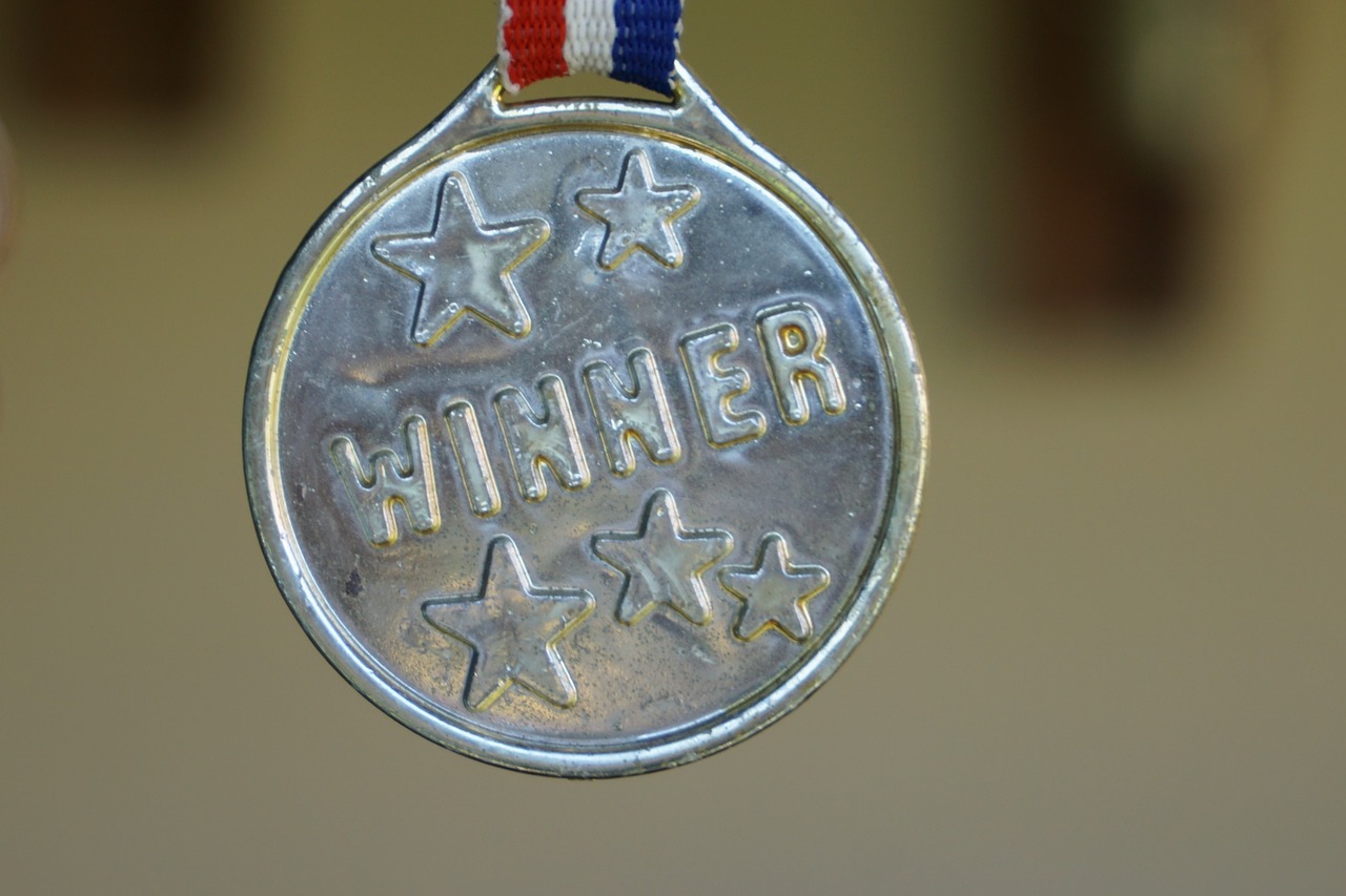 winner medal gold free photo